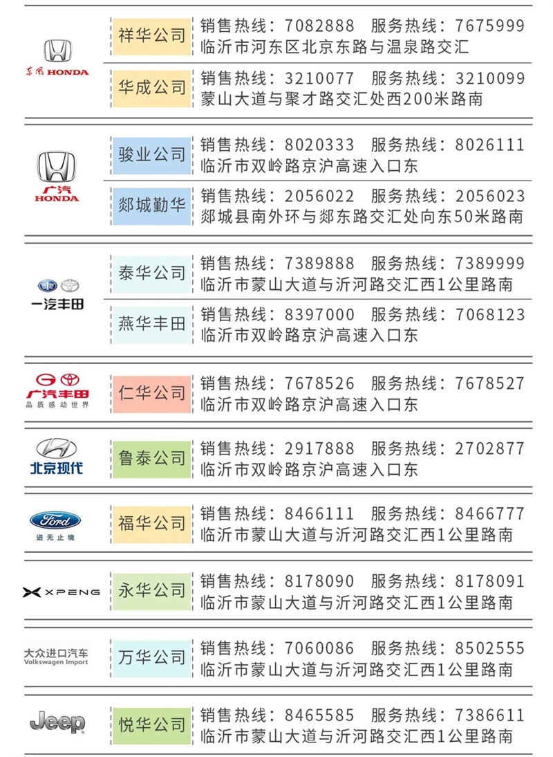 臨沂汽車消費(fèi)券遠(yuǎn)通集團(tuán)適用門店#8787